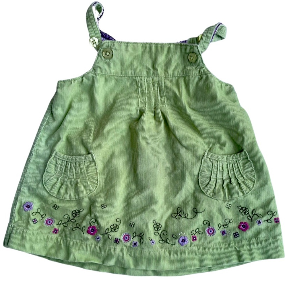 Baby Girl Clothes New Vintage Carter's newborn Plum Cute Corduroy Jumper Dress